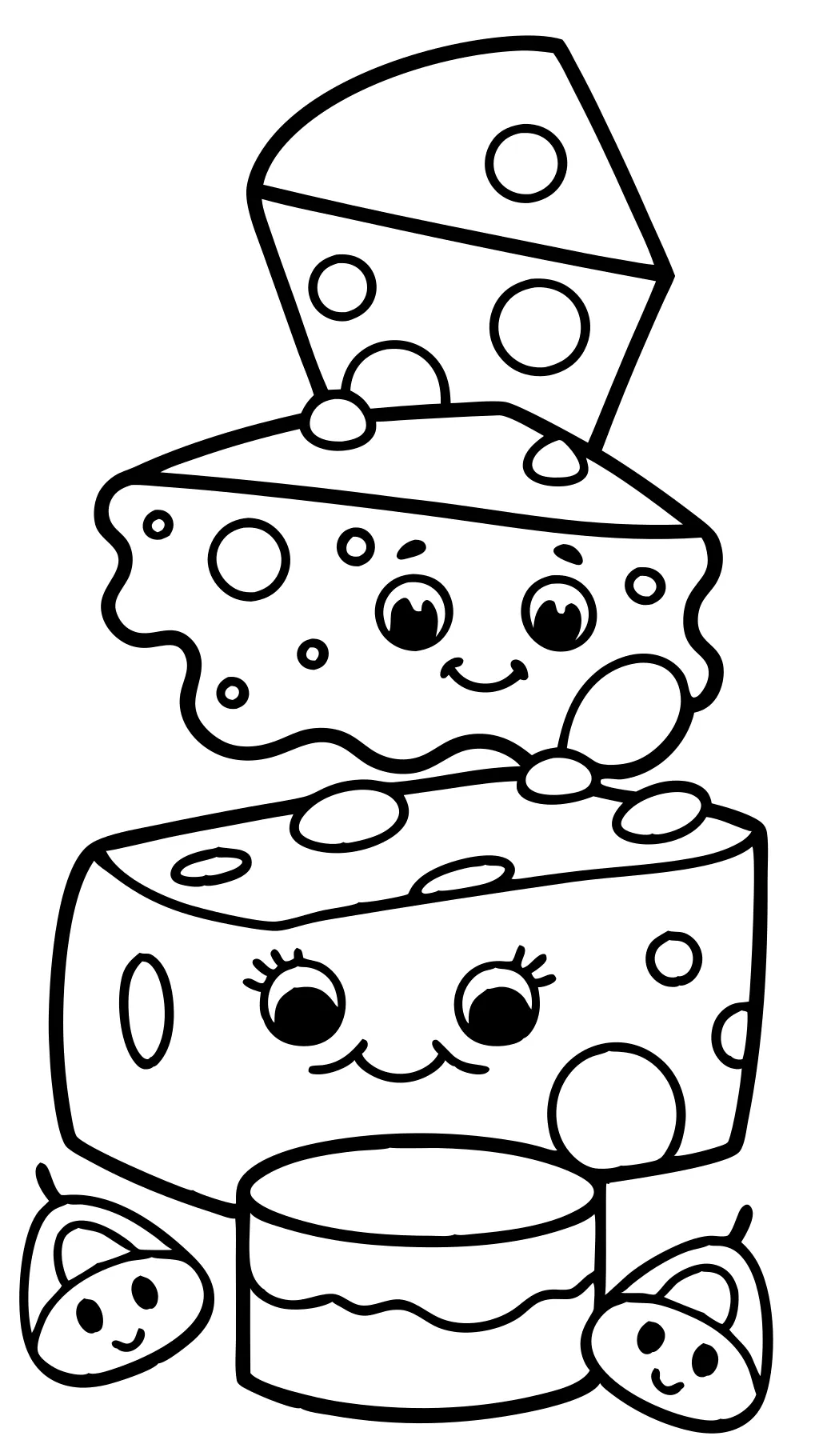 coloring pages of cheese